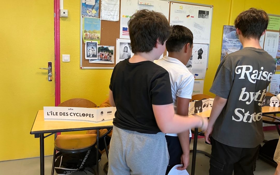 Pictodyssée : l&rsquo;histoire d’Ulysse et le Cyclope avec une classe de 6e du collège Albert Vinçon